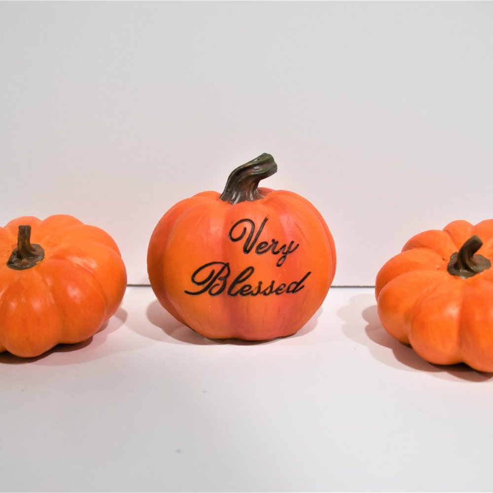 "Very Blessed" Pumpkin Trio"